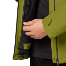 Jack Wolfskin Fleece Jacket DNA Block Fleece - warm, windproof on the shoulders, water-repellent - green Men